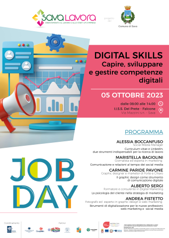 Progetto punti cardinali - job day del 05.10.2023: "digital skills: capire, sviluppare e gestire le competenze digitali"
