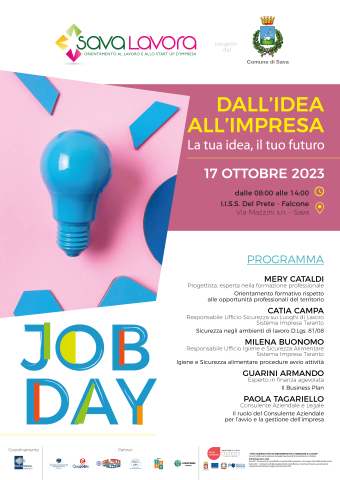 Progetto punti cardinali - job day del 17.10.2023: "dall'idea all'impresa - la tua idea, il tuo futuro"