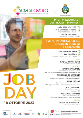 Progetto punti cardinali - job day del 18.10.2023: "fare  impresa oggi: strumenti, strategie e opportunita'"