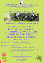 Avvio corsi di formazione e istruzione professionale (durata triennale)