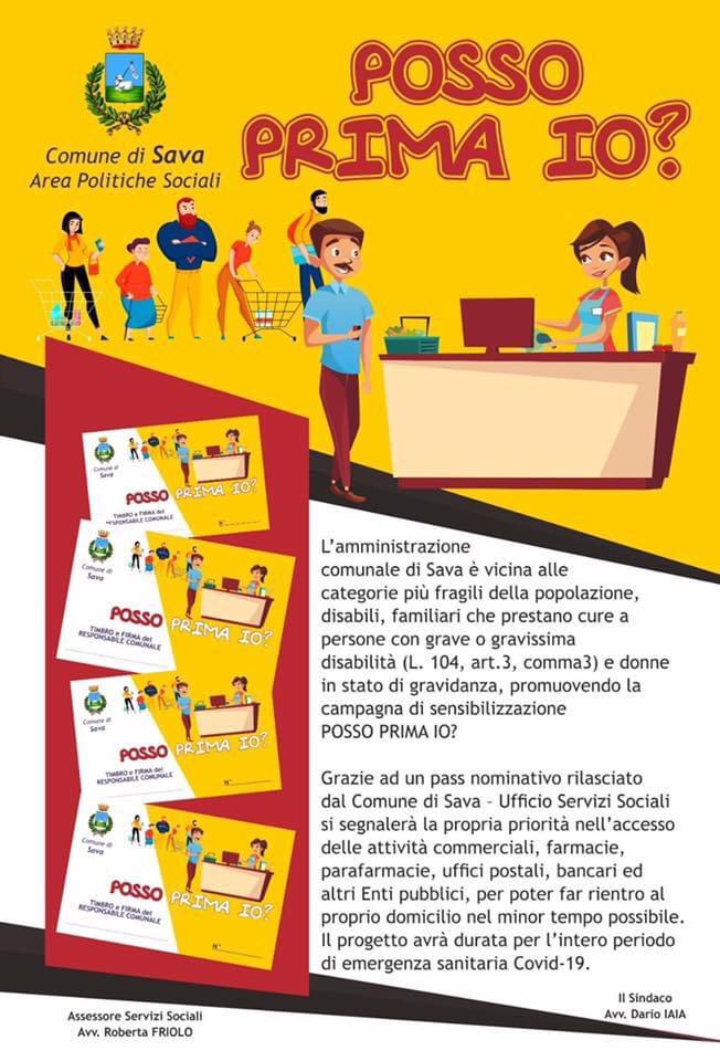 Avvio iniziativa "posso prima io?"